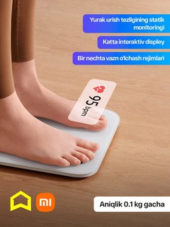 Умные напольные весы Xiaomi Mi Body Composition Scale S400, 25 показателей тела и здоровья