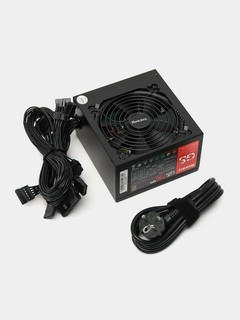 Блок питания HuntKey GS750, 750 Вт, 12 см вентилятор, защита