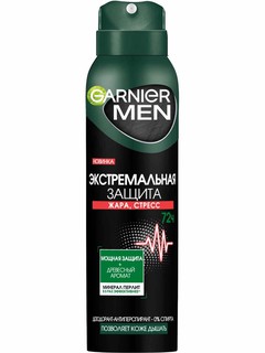 Дезодорант-спрей мужской "Экстремальная защита", 72ч, Garnier Men