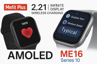 Умные часы Mefit Plus ME16, 2.21-дюймовым дисплей, Infinite, современный дизайн
