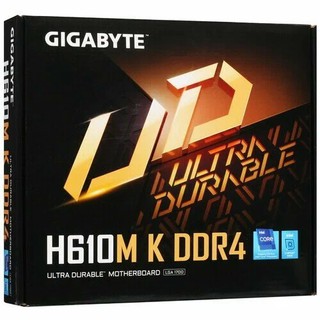 Материнская плата Gigabyte H610M, сокет LGA1700, Intel Core 12/13/14 Gen, DDR4 64ГБ, SATA, M.2, PCIe, Micro-ATX