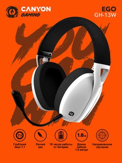 Игровые беспроводные наушники CANYON Ego GH-13