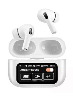 Беспроводные наушники Ar Pods Pro 2, дисплей, ANC, сенсорный экран, черные