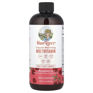 MaryRuth's, Suyuq ertalabki multivitamin, malina, 450 ml (15,22 suyuq untsiya)