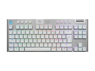 Клавиатура Logitech G915, беспроводная, игровая, 2,4 ГГц/BT, white, TKL, Low-Profile