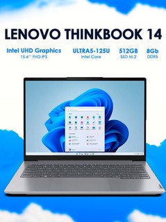 Ноутбук THINKBOOK 14 G7 14.0 WUXGA IPS 300nits Intel Ultra Core 5 125U DDR5 8GB 512GB