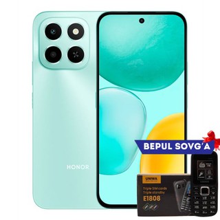 Смартфон Honor X6c 6/128GB, Global, Ocean Cyan + в подарок Кнопочный телефон E1808