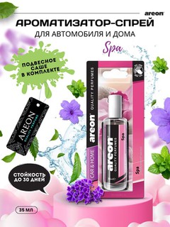 Avtomobil aromatizator Areon Perfumes 35 ml, mashina va uy uchun parfyum, havo yangilagich