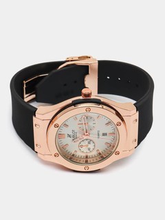 Erkaklar qo'l soati rezinali, sport klassik soat, kvarts mexanizm erkaklar uchun soat