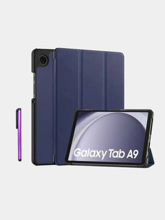 Защитный чехол для планшета Samsung Galaxy Tab A9 8.7" (трехсекционный складной дизайн), синий