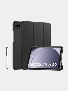 Защитный чехол для планшета Samsung Galaxy Tab A9 8.7" (трехсекционный складной дизайн), черный