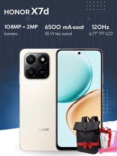 Смартфон Honor X7d,Бонус рюкзак,6500 мАч,35Вт, 120 Гц, IP65, камера 108 МП, гарантия 1 год