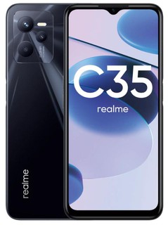 Смартфон Realme C35 4/128 ГБ, черный