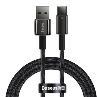 Кабель Baseus Tungsten Gold Cable CAWJ000101 USB to USB-C, 100 Вт, 2 м, черный