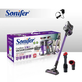 Вертикальный пылесос Sonifer SF-2239, мощность всасывания 400Вт, время работы 45мин