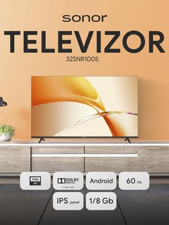 Телевизор Sonor 32SNR100SV Smart TV, черный