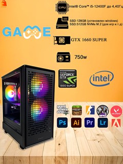 Игровой системный блок FPMAX Intel Core i5-12400F / 16 ГБ DDR4 / GTX 1660S видеокарта