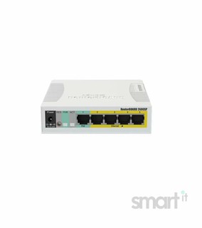 Коммутатор PoE MikroTik. Артикул CSS106-1G-4P-1S ( RB260GSP )