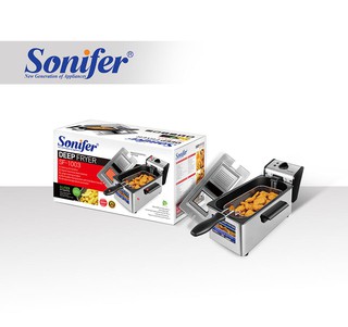 Электрическая Фритюрница 3л, Sonifer SF-1003 нержавеющая сталь