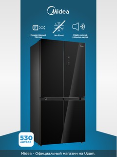 Холодильник Midea MDRM691 530 л, 355+175, четырехдверный, No Frost, инверторный, Wi-Fi, A+