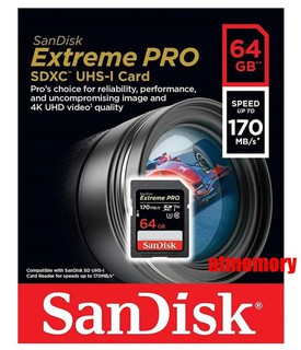 Карта памяти SanDisk Extreme Pro 64GB