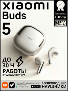 Наушники True Wireless Xiaomi Redmi Buds 5, серый