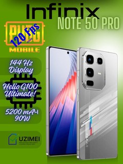 Смартфон Infinix Note 50 Pro, 12+12/256 ГБ, AMOLED 144Гц, 5200 mAч 90W, беспроводная зарядка