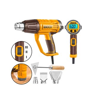 Фен строительный Ingco HG200058, желтый