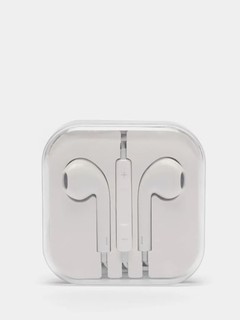 Наушники проводные для iPhone и Android, mini jack, белые, 3.5 мм