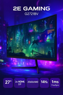 Монитор марки 2E / LCD 27" 2E GAMING G2721BV 2xHDMI, DP, VA, 2560x1440, 144Hz, 1ms, FreeSync