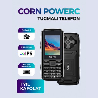 Кнопочный телефон Corn Power C , черный