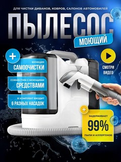 Моющий пылесос для химчистки, Отличное удаление пятен для мебели ковров