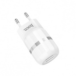 C41A Wisdom Dual Port Charger, White