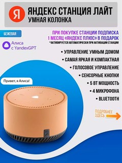 Smart kolonka Яндекс Станция Лайт