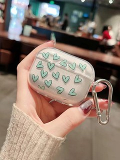 Чехол для беспроводных наушников AirPods 1, 2 / Pro, 3, 4, с сердечка