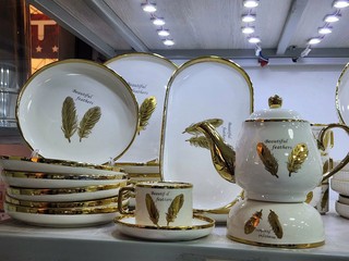 Набор посуды Savdo Belgisi "Керамика", на 6 человек, 32 предмета, керамика