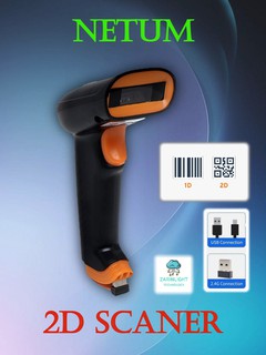 2D NETUM S8, сканер штрих-кодов и QR-кодов, беспроводное и проводное соединение