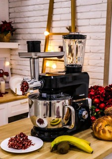 Миксер Bemonde BM-SM1003SB, нержавеющая сталь, 7 л, 6 скоростей, импульсный 3+1