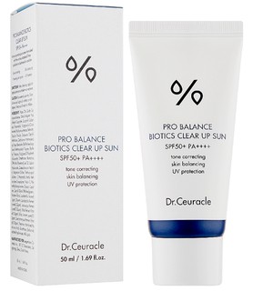 Солнцезащитный крем Dr.Ceuracle Pro Balance Biotics Clear Up SPF 50+ PA++++, 50 мл