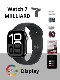 Watch 10 Series, 2,04 дюйма, AMOLED-дисплей, 9,45 мм, 7 миллиардов оригинальных копий
