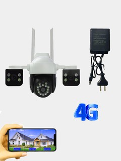 Kamera 4G V380 PRO tashqi, suv o'tkazmaydigan, xavfsizlik, SIM kartali kamera