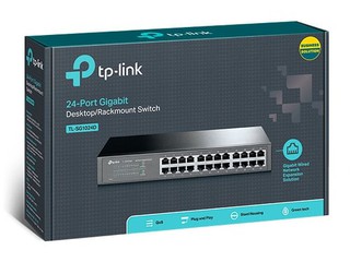 Коммутатор TP-Link TL-SG1024D Коммутатор с 24 гигабитными портами для размещения на столе или в стойке