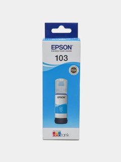 Epson L1210/3200/3250/5190 inkjet printerlari uchun Epson 103 Cyan siyoh
