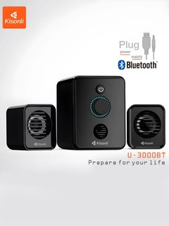 Kompyuter uchun kolonkalari Kisonli U-3000BT, Bluetooth bilan, RGB