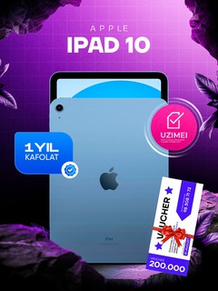 Планшет Apple iPad 10, 64 ГБ, 256 ГБ, Wi-Fi, A2696