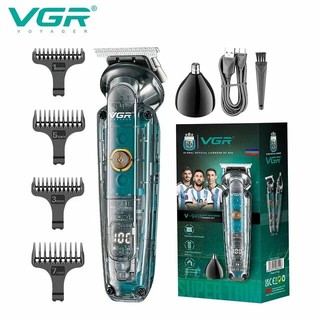 Машинка для стрижки VGR V-949, зеленый