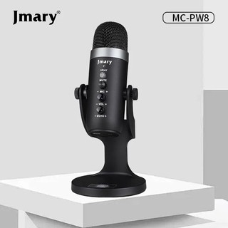 Профессиональный USB микрофон JMARY MC-PW8, для ПК, стриминга, студийный, черный