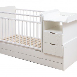 Кроватка трансформер Улыбка белая