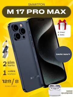Смартфон Iphone 17 в стиле, 8/128 ГБ, HORSE M17 Pro Max, беспроводной наушник в подарок