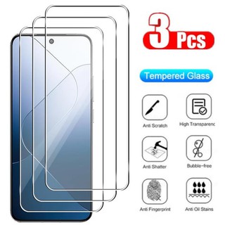 3Pcs Tempered Glass Screen Protector for Xiaomi 14 13 13T Pro 12T 11T HD Film Protection Anti Scratch Protective Clear Film
